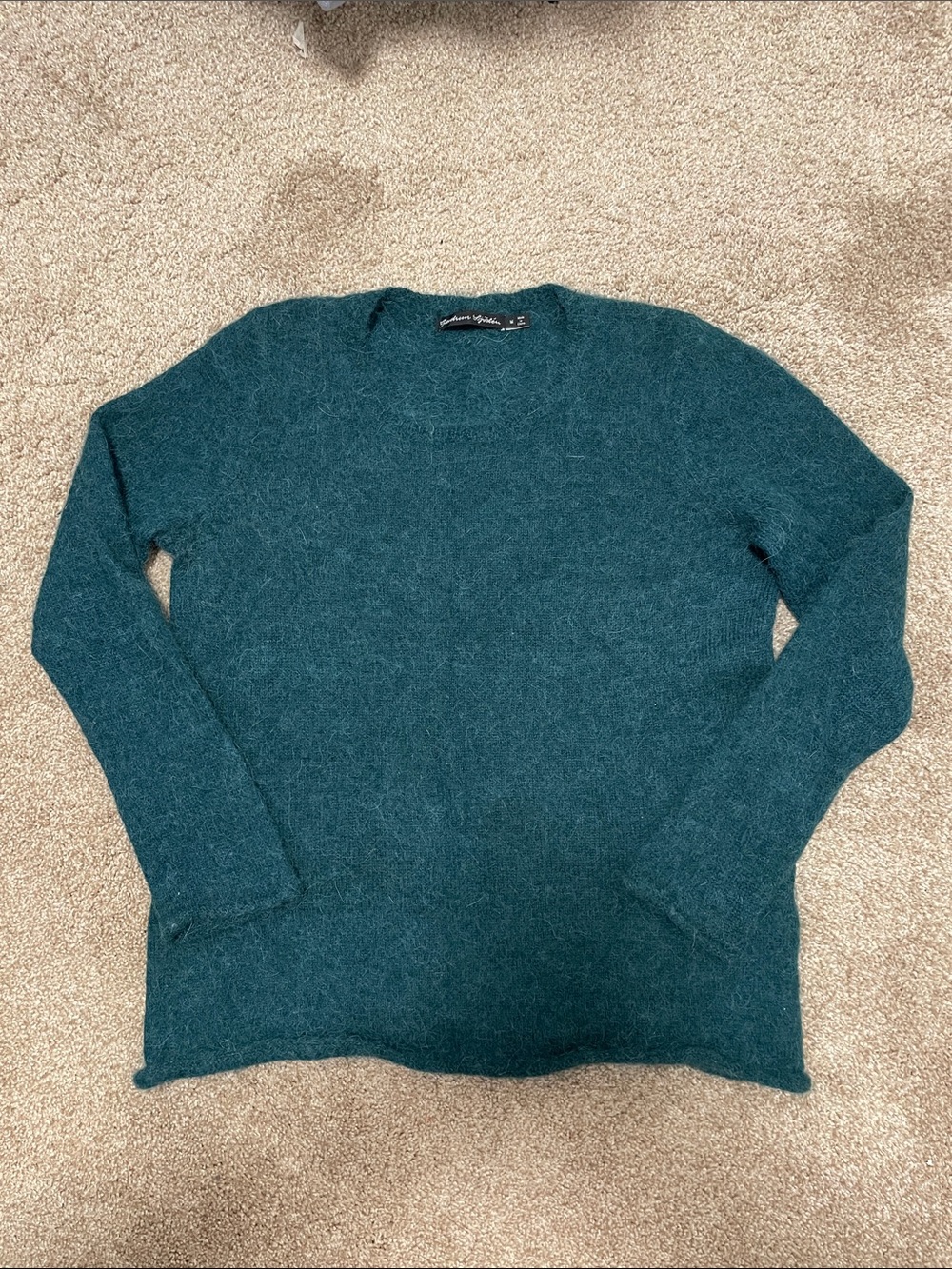 Gudrun Sjoden Sweater Women's Medium Teal Alpaca‎ Wool Crewneck